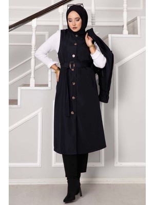 Md Bolerolu Trenç Lacivert