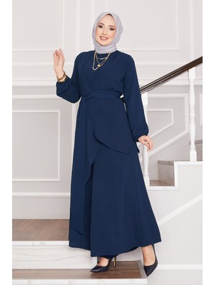 HL Salaş Kalıp Aerobin Tesettür İkili Takım İndigo