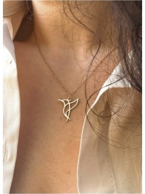 925 Ayar Gümüş Kuş Kolye