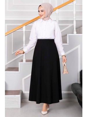 MDS Mevlana Tesettür Etek Siyah