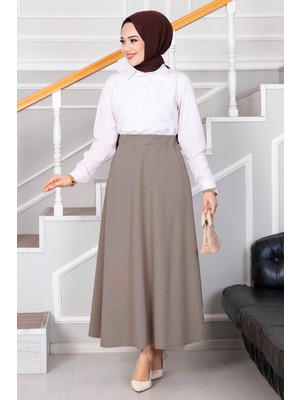 MDS Mevlana Tesettür Etek Taş