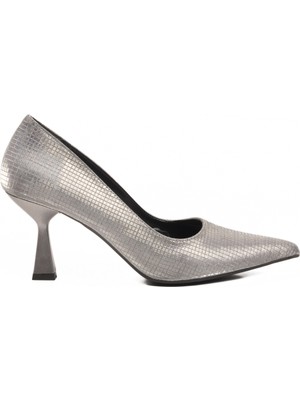 Ayakmod Platin Hafif Kadın Topuklu Ayakkabı 665140 Z