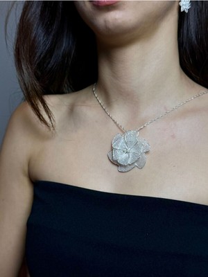 Kolye ve Broş Model Telkari Gümüş