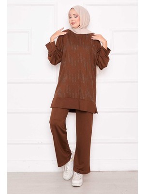 Azr Işıltı Taş Detaylı Oyşo İkili Takım Taba