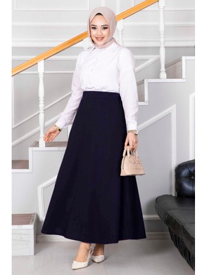 MDS Mevlana Tesettür Etek Lacivert