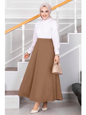 MDS Mevlana Tesettür Etek Latte