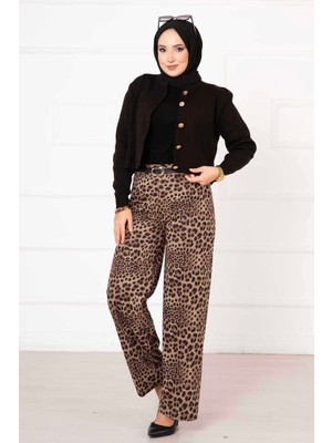 MDS Beli Lastikli Benekli Pantolon -3