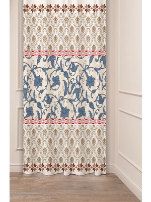 Greendecor Otantik, Anadolu, Etnik Desenli Özel Tasarım Dijital Baskılı (Tek Kanat) Modern Şık Fon Perde