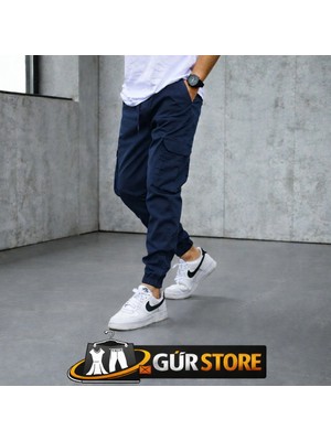 Kargo Cep Pantolon Bel Lastik Paça Lastik Likralı