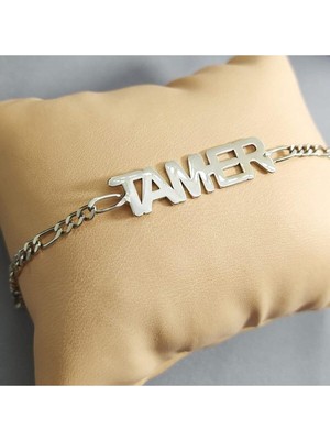 Isimli Gümüş Erkek Çocuk Bilekliği