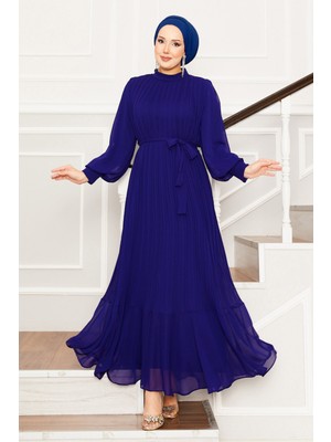 Md Kolları Organze Tesettür Abiye  Saks