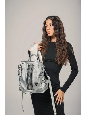 Alfanora Pely Gri Cilt Kol ve Sırt Çantası