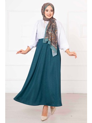 Md Scuba Mevlana Tesettür Etek Petrol