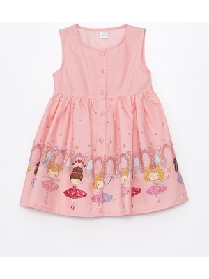 Lc Waikiki Yeni Sezon Bisiklet Yaka Kolsuz Kız Bebek Elbise