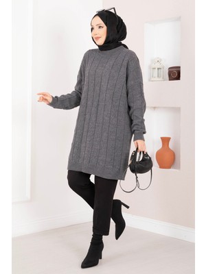 RAF Baklava Örgü Triko Tunik Antrasit