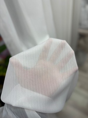Düz Pilesiz Dikim Lüx Kalite Bambu Tül Kırışmaz Yıkanabilir Garantili Düz Tül