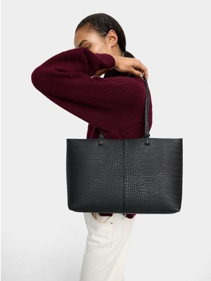 Parfois Hayvan Desenli Shopper Çanta