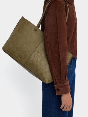 Parfois Hayvan Desenli Shopper Çanta