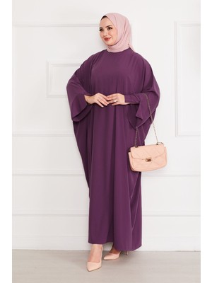 Md Ceyda Tesettür Abaya Mor