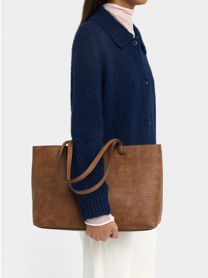 Parfois Hayvan Desenli Shopper Çanta