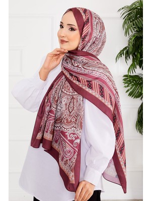Msc Lava Desen Tesettür Şal -13