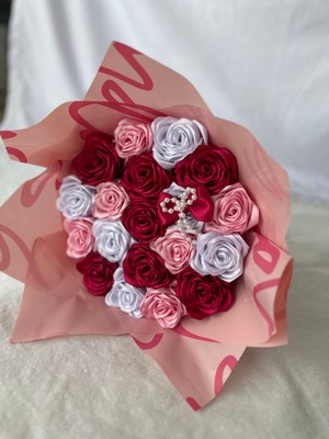 Satence Store Özel Tasarım 19'lu Solmayan Gül Buketi-Sevgililer Günü Özel