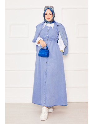 Md Ceketli Elbise Kot Tesettür Takım Kar Yıkama