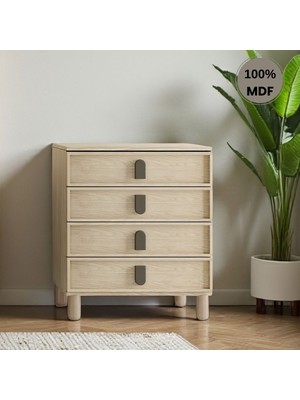 Flances Newton 4 Çekmeceli Mdf Şifonyer