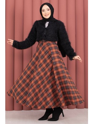 Cvn Verev Ekose Desen Etek Kiremit