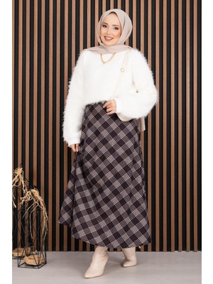 Mo Softy Peluş Dokulu Triko Kazak Ekru