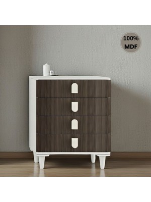 Flances Berceste 4 Çekmeceli Mdf Şifonyer