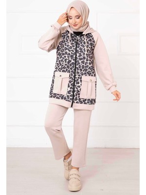 Md Leoparlı Scuba Takım Krem