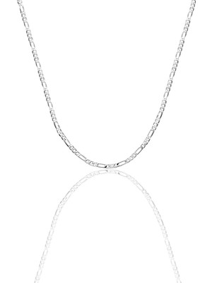 925 Ayar Gümüş 2 mm Figaro Zincir Kolye