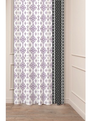 Greendecor Otantik, Anadolu, Etnik Desenli Özel Tasarım Dijital Baskılı (Tek Kanat) Modern Şık Fon Perde