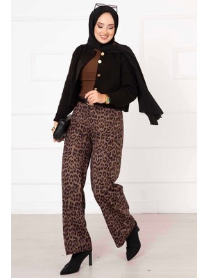 MDS Beli Lastikli Benekli Pantolon -2