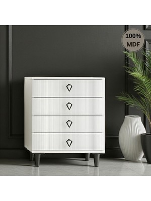 Flances Athena 4 Çekmeceli Mdf Şifonyer