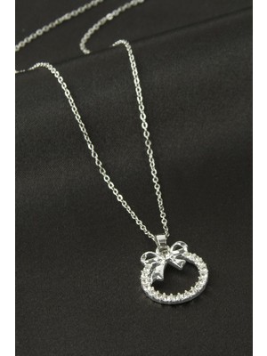 Makay Fiyong Zirkon Taşlı Kolye