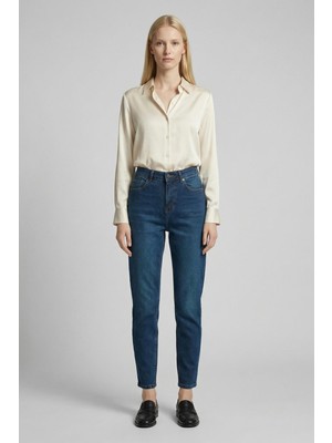 Rays 1063 Yüksek Bel Mom Jean Tint Yeşil