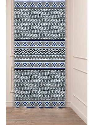 Greendecor Otantik, Anadolu, Etnik Desenli Özel Tasarım Dijital Baskılı (Tek Kanat) Modern Şık Fon Perde