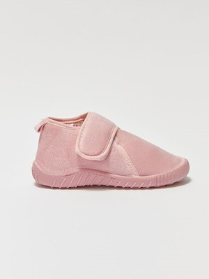 Liarca Kız Çocuk Pembe Cırt Cırtlı Günlük Ayakkabı – Yumuşak Tabanlı, Rahat ve Hafif Panduf