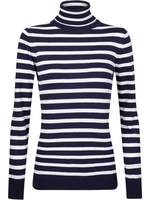 Felix Hardy Kadın Balıkçı Yaka Triko Kazak - Lacivert