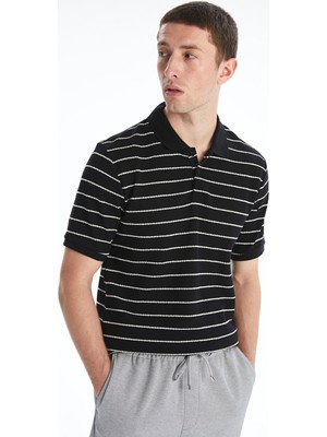 Lc Waikiki Yeni Sezon Polo Yaka Çizgili Penye Erkek Tişört