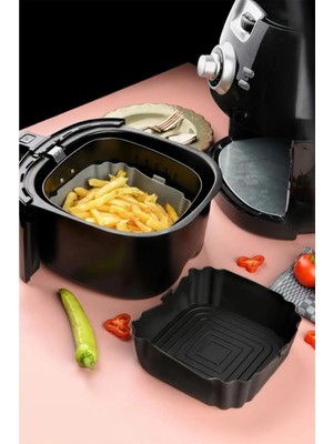 Mutfak Köşesi Airfryer Silikon Pişirme Kabı Tüm Airfryer'lere Uyumlu