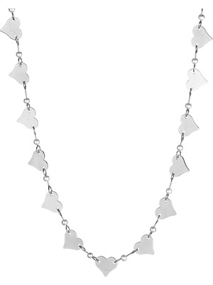 Klips Toptan Kalp Objeler ve Inci Dizi Kolye