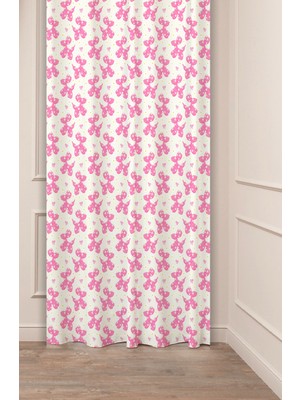 Greendecor Unicorn Pembe Oyuncalar Çocuk Odası Desenli Özel Tasarım Dijital Baskılı (Tek Kanat) Şık Fon Perde