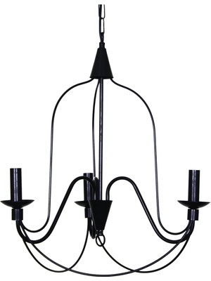 Normadia Modern 3 Lü Siyah Kollu Avize, Şık ve Fonksiyonel Aydınlatma