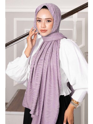 EB Işıltı Desenli Şal Pudra