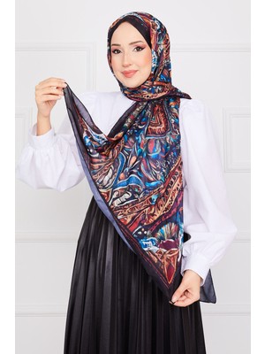 Msc Batik Desenli Tesettür Şal -14