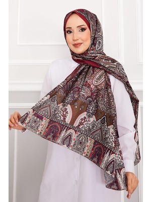 Msc Retro Desenli Tesettür Şal -4