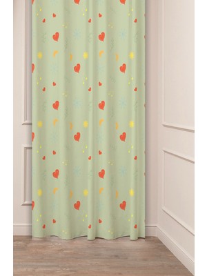 Greendecor Yılbaşı Çam Ağacı Noel Ağacı Kar Yeni Yıl Christmas Desenli Özel Tasarımlı Dijital Baskılı Fon Perde